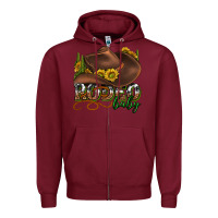 Burgundy rodeo baby western Zipper Hoodie - texasbilliewilder