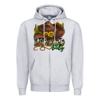 Heather Grey rodeo baby western Zipper Hoodie - texasbilliewilder