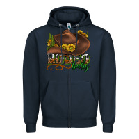 Navy rodeo baby western Zipper Hoodie - texasbilliewilder