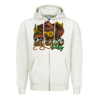 Oatmeal Heather rodeo baby western Zipper Hoodie - texasbilliewilder