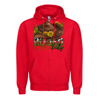 Red rodeo baby western Zipper Hoodie - texasbilliewilder