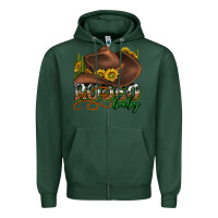 Sports Green rodeo baby western Zipper Hoodie - texasbilliewilder
