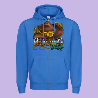 Zipper Hoodie rodeo baby western