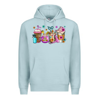 Blue Mist hair hustler coffee Premium Hoodie - Jasminsmagicworld