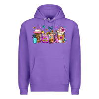 Purple hair hustler coffee Premium Hoodie - Jasminsmagicworld