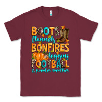 Burgundy Boots flannels bonfires leggins American Football Classic Tee - RanaPortraitStore