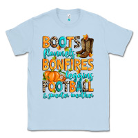 Dusty Blue Boots flannels bonfires leggins American Football Classic Tee - RanaPortraitStore