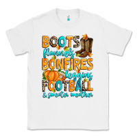 White Boots flannels bonfires leggins American Football Classic Tee - RanaPortraitStore