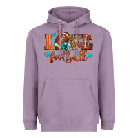 Lavender love football Heavyweight Hoodie - Zillion Design Studio