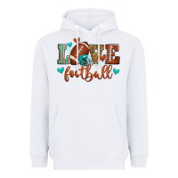 White love football Heavyweight Hoodie - Zillion Design Studio
