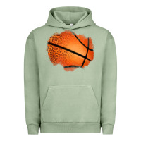 Pigment Oil Green leopard basketball patch Urban Hoodie - Jasminsmagicworld