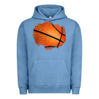 Pigment Pebble Blue leopard basketball patch Urban Hoodie - Jasminsmagicworld