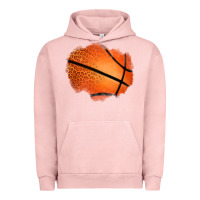 Pigment Salmon leopard basketball patch Urban Hoodie - Jasminsmagicworld