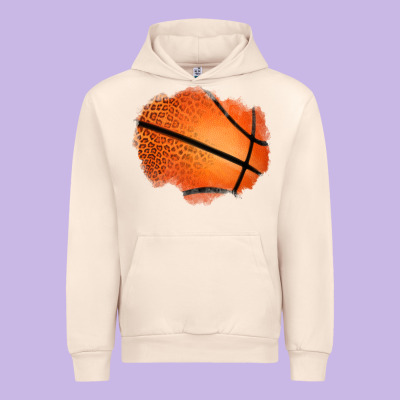 Leopard Basketball Patch Urban Hoodie Designed By Jasminsmagicworld