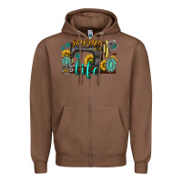 Chestnut sewing life western Zipper Hoodie - texasbilliewilder