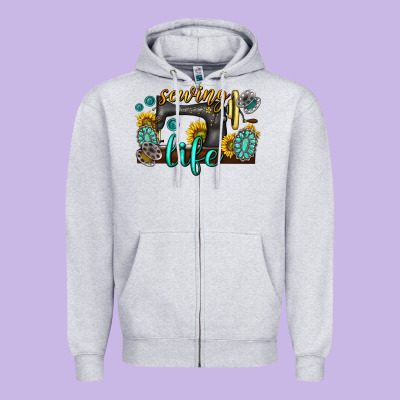 Zipper Hoodie sewing life western