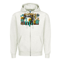 Oatmeal Heather sewing life western Zipper Hoodie - texasbilliewilder