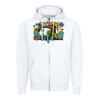White sewing life western Zipper Hoodie - texasbilliewilder