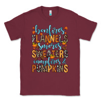 Burgundy Bonfires flannels Classic Tee - RanaPortraitStore