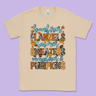 Bonfires Flannels Classic Tee Designed By Ranaportraitstore