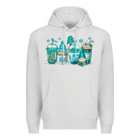 Dove Grey winter christmas gnomes coffee cups Premium Hoodie - Jasminsmagicworld