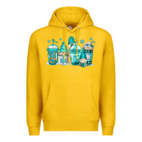 Lemon winter christmas gnomes coffee cups Premium Hoodie - Jasminsmagicworld