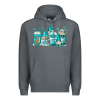 Rock winter christmas gnomes coffee cups Premium Hoodie - Jasminsmagicworld