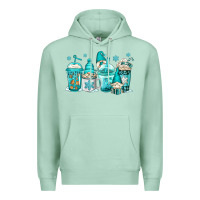Seafoam winter christmas gnomes coffee cups Premium Hoodie - Jasminsmagicworld