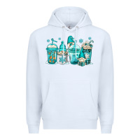 White winter christmas gnomes coffee cups Premium Hoodie - Jasminsmagicworld