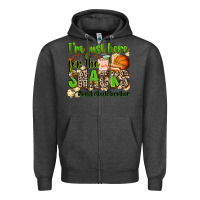 Charcoal Heather im just here for the snacks basketball brother Zipper Hoodie - Zillion Design Studio