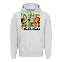 Dove Grey im just here for the snacks basketball brother Zipper Hoodie - Zillion Design Studio