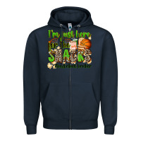Navy im just here for the snacks basketball brother Zipper Hoodie - Zillion Design Studio