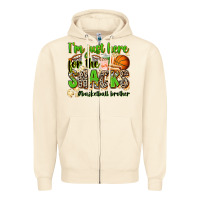 Sandshell im just here for the snacks basketball brother Zipper Hoodie - Zillion Design Studio