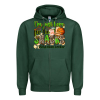 Sports Green im just here for the snacks basketball brother Zipper Hoodie - Zillion Design Studio