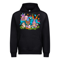 Black Easter gnomies with truck Urban Hoodie - NancyCooperArtShop