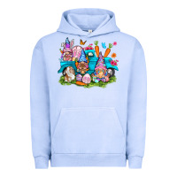 Pigment Grape Ice Easter gnomies with truck Urban Hoodie - NancyCooperArtShop
