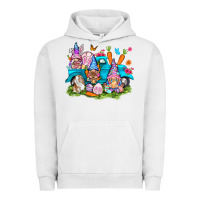 Pigment Lunar Rock Easter gnomies with truck Urban Hoodie - NancyCooperArtShop