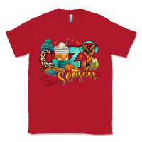 Red Cozy season Fall Classic Tee - RanaPortraitStore