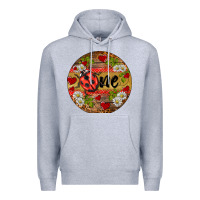 Heather Grey ladybug one ornament Premium Hoodie - BarkalooDesign