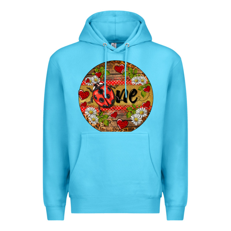 Ladybug One Ornament Premium Hoodie by BarkalooDesign | Teevron