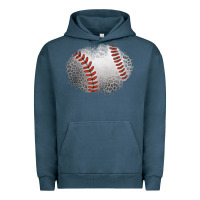Pigment Midnight Navy leopard baseball patch Urban Hoodie - Jasminsmagicworld