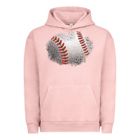 Pigment Salmon leopard baseball patch Urban Hoodie - Jasminsmagicworld