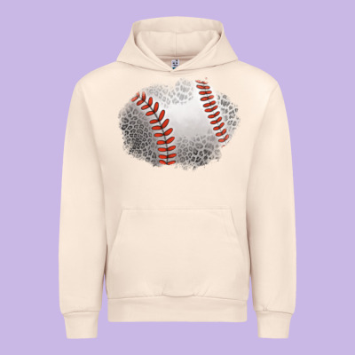 Leopard Baseball Patch Urban Hoodie Designed By Jasminsmagicworld