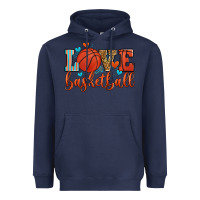 Navy love basketball Heavyweight Hoodie - Zillion Design Studio