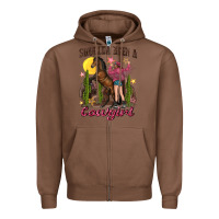 Chestnut shoulda been a cowgirl bucking horse Zipper Hoodie - texasbilliewilder