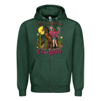 Sports Green shoulda been a cowgirl bucking horse Zipper Hoodie - texasbilliewilder