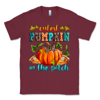 Burgundy Cutest pumpkin in the patch Classic Tee - RanaPortraitStore