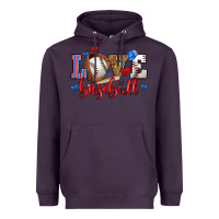 Plum love baseball Heavyweight Hoodie - Zillion Design Studio