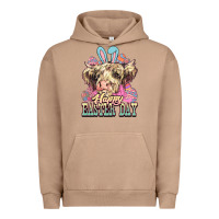 Pigment Burro Easter Day Cow Urban Hoodie - NancyCooperArtShop