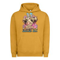 Pigment Peanut Butter Easter Day Cow Urban Hoodie - NancyCooperArtShop